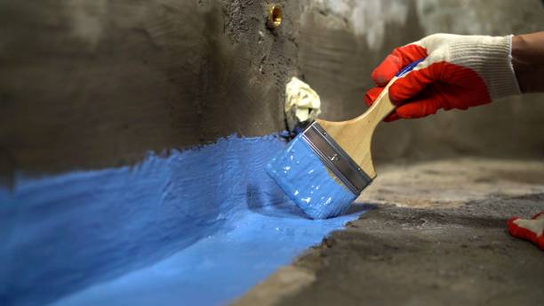 Commercial Exterior Waterproofing project at a Riverside, NJ business property by SJ Waterproofing Pros